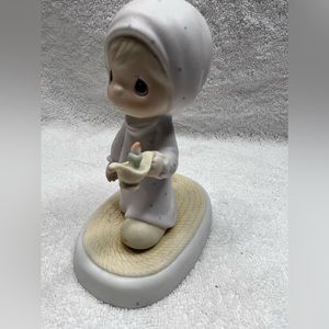 1983 Precious Moments Figurine, Jesus Is The Light That Shines-Cross Enesco